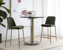 ZEKE COUNTER STOOL - ANTIQUE BRASS BERGEN OLIVE