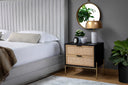 AVIDA NIGHTSTAND - GOLD BLACKNATURAL