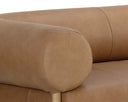 BROMLEY SOFA - RUSTIC OAK LUDLOW SESAME LEATHER