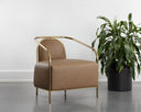 CICERO LOUNGE CHAIR - MILLIKEN COGNAC