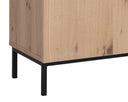 AMBROSE MODULAR STORAGE CABINET - RUSTIC OAK BLACK