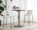 ZEKE COUNTER STOOL - ANTIQUE BRASS BERGEN IVORY