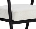 SOVA DINING ARMCHAIR - BLACK COPENHAGEN WHITE
