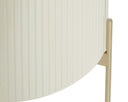 PALOMA END TABLE - HIGH GLOSS CREAM