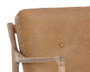 GILMORE LOUNGE CHAIR - LIGHT OAK SAHARA CAMEL LEATHER