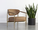 HELOISE LOUNGE CHAIR - MILLIKEN COGNAC