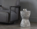 CARA END TABLE - MARBLE LOOK GREY