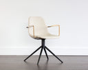 CASSIUS SWIVEL DINING ARMCHAIR - DILLON CREAM