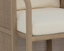 PALERMO DINING CHAIR - DRIFT BROWN STINSON CREAM