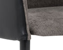 ASHER DINING ARMCHAIR - SPARROW GREY NAPA BLACK