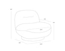 FRANZE SWIVEL LOUNGE CHAIR - MERINO PEARL