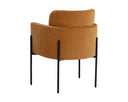 RICHIE DINING ARMCHAIR - BLACK DANNY AMBER