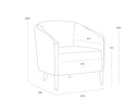 SHEVA ARMCHAIR - ERNST SANDSTONE MEG ASH
