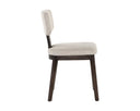 RICKETT DINING CHAIR - DARK BROWN DOVE CREAM