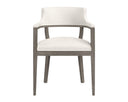 BRYLEA DINING ARMCHAIR - ASH GREY LINOSO IVORY
