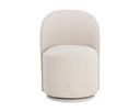 CAVOLI SWIVEL DINING CHAIR - EFFIE LINEN