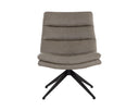 KELLER SWIVEL LOUNGE CHAIR - MISSOURI STONE LEATHER