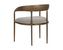 ZANATTA DINING ARMCHAIR - ZENITH TAUPE GREY