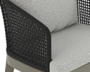 CAPRI DINING ARMCHAIR - SMOKE GREY COPACABANA MARBLE