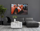 STRUT COFFEE TABLE - MARBLE LOOK