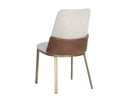 MARIE DINING CHAIR - BELFAST OATMEAL BRAVO COGNAC
