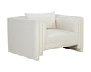 KIRA ARMCHAIR - HEATHER IVORY TWEED