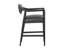 KEAGAN COUNTER STOOL - BRENTWOOD CHARCOAL LEATHER
