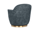 CASEY SWIVEL LOUNGE CHAIR - NONO PETROL