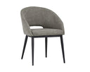 THATCHER DINING ARMCHAIR - BLACK ANTIQUE GREY