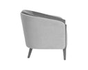 SHEVA ARMCHAIR - SAN REMO WINTER CLOUD ANTONIO CHARCOAL