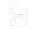 LIPA DINING CHAIR - ANTIQUE BRONZE BELFAST OYSTER SHELL PORPOISE
