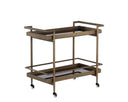 LIVINGSTON BAR CART - ANTIQUE BRASS