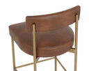 SENECA COUNTER STOOL - ANTIQUE BRASS BRAVO COGNAC