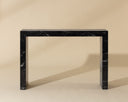 AXLE CONSOLE TABLE - MARBLE LOOK BLACK