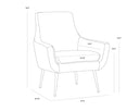 ALETTA LOUNGE CHAIR - NONO PETROL