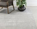 ALASKA HAND-LOOMED RUG - GREY IVORY 5 X 8