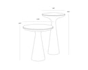 CHIZU NESTING END TABLES SET OF 2 - Default Title