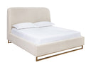 NEVIN BED - KING DOVE CREAM