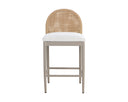CALANDRI COUNTER STOOL - GREIGE LOUIS CREAM