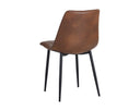 DREW DINING CHAIR - BLACK BRAVO COGNAC