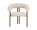 ONIVA DINING ARMCHAIR - ANTIQUE BRONZE NOAH ECRU