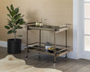LIVINGSTON BAR CART - ANTIQUE BRASS