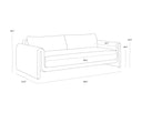 TIBI SOFA - NATURAL LOUIS CREAM