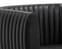 TRYOR LOUNGE CHAIR - VINTAGE BLACK NIGHT LEATHER