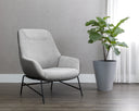 LUCIER LOUNGE CHAIR - BELFAST HEATHER GREY BRAVO ASH