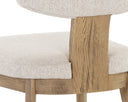 RICKETT DINING CHAIR - WEATHERED OAK DOVE CREAM