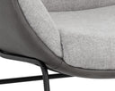 LUCIER LOUNGE CHAIR - BELFAST HEATHER GREY BRAVO ASH