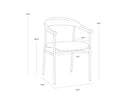 GIORGIO DINING ARMCHAIR - Default Title