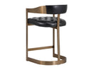 BEAUMONT COUNTER STOOL - ANTIQUE BRASS CANTINA BLACK