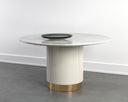 Sunden Dining Table - ROUND WHITE MARBLE 54
